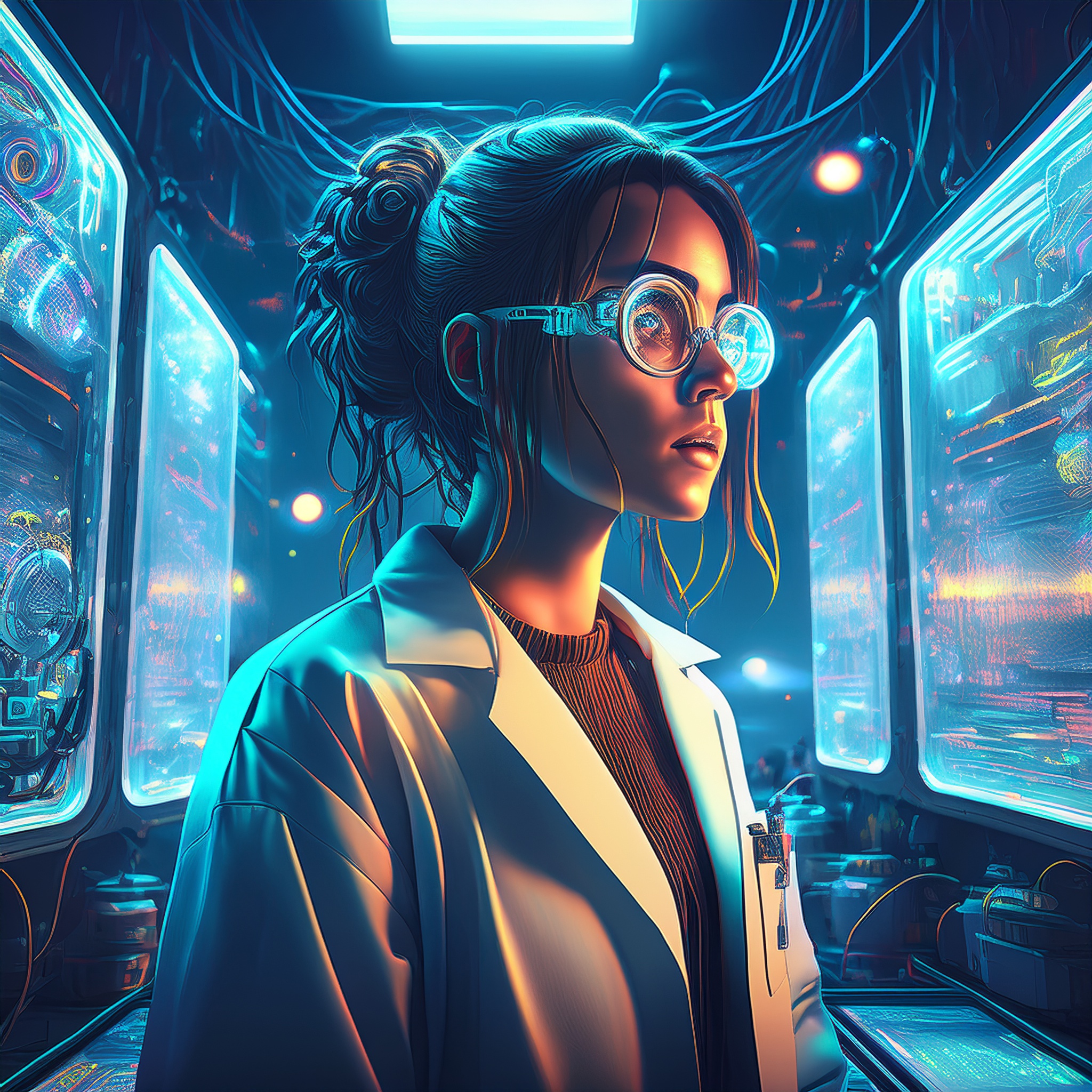 Luna no laboratório
